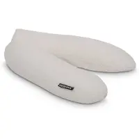 Snoozzz Zwangerschapskussen Zijslaapkussen Lichaamskussen - 185 cm - microparel vulling- luxe draagtas - wasbare hoes - Bouclé Bliss