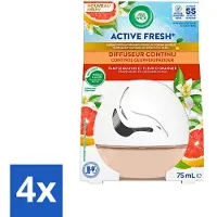 Air Wick 4 x Decosphere - Luchtverfrisser - Grapefruit & Oranjebloessem - 75g - Luchtverfrisser - Geurverspreider - - Grapefruit - Oranjebloessem