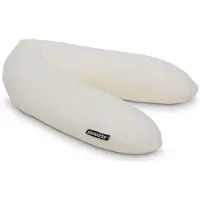 Snoozzz Zwangerschapskussen Zijslaapkussen Lichaamskussen - 185 cm - microparel vulling- luxe draagtas - wasbare hoes - Rib Champagne