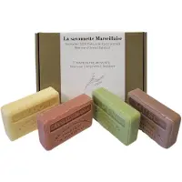 Savon De Marseille Cadeau box zeep, Cologne, Kaneel-sinaasappel, Den, Musc - Kerstcadeau, valentijn cadeautje voor hem