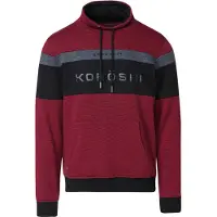 KOROSHI Trui donkergrijs / rood / zwart