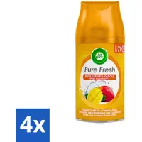 Air Wick 4 x Freshmatic - Luchtverfrisser Navulling - Tropische Mango - 250ml - Luchtverfrisser - Mango Geur - Freshmatic - Geurverspreider - Tropische Geur