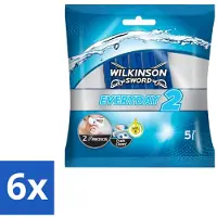 Wilkinson Sword 6 x - Wegwerpscheermesjes - 5 Scheermesje - Scheermesjes - Scheermes - Wegwerpscheermesjes - Scheermes Voor Mannen - Scheermesjes Voor Mannen
