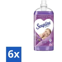 Soupline 6 x - Wasverzachter - Lavendel - 56 Wasbeurten - 1.3L - Wasverzachter - Lavendelgeur - Wasgoed Verzachten - Wasverzachter Lavendel - Wasverzachter 56 Wasbeurten
