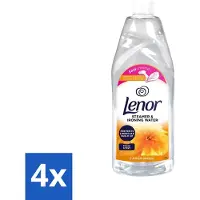 Lenor 4 x Strijkwater Summer Breeze 1 liter - Strijkwater Summer Breeze - Zomerse Geur - Textielverfrisser - Wasgoed Geur - Kleding Verzorgen