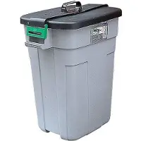 Addis Afvalemmer rechthoekig met deksel 90 liter - Afval scheiden - Afvalemmer - vuilnisemmer - afvalbak