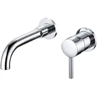 BES LED Wastafelkraan - Leoni - Inbouw - met Inbouwdeel - Waterbesparend - Chroom
