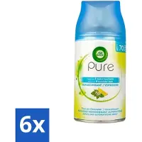 Air Wick 6 x Freshmatic - Luchtverfrisser Navulling - Pure Essentiële Oliën Verfrissend - 250ml - Luchtverfrisser - Geurverspreider - Essentiële Oliën - Freshmatic - Langdurige Geur