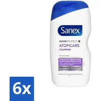 Sanex 6 x - BiomeProtect Dermo - Douchecrème - Reactieve Huid - 400 ml - BiomeProtect - Douchecrème - Gevoelige Huid - Reactieve Huid - Kalmerende Douchecrème