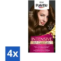 Schwarzkopf 4 x Poly Palette - Haarverf - Truffel Bruin 700 - 115ml - Haarverf - Permanente Haarkleur - Bruine Haarkleur - Trufelbruin - Grijsdekking