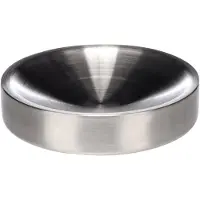 Flamingo Voerbak kat - drinkbak kat - 110ml - Muscat Rond Zilver - stijlvolle inox eetschaal met antislip - 12,5cm