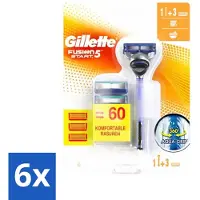 Gillette 6 x Fusion 5 - Scheermesje - Ergonomisch ontwerp - 2 Extra Navulmesjes - Scheermesjes - Scheermes - Fusion5 - Scheermesjes Mannen - Gladde Scheerbeurt