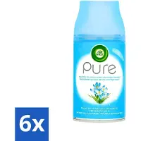 Air Wick 6 x Freshmatic - Luchtverfrisser Navulling - Pure Lentedauw - 250ml - Luchtverfrisser - Geurverspreider - - Pure Lentedauw - Frisse Geur
