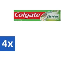 Colgate 4 x - Herbal - Tandpasta - 125ml - Kruiden Tandpasta - Natuurlijke Tandpasta - Gezond Tandvlees - Tandplak Bestrijding - Frisse Adem