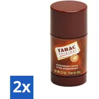 Tabac 2 x Original Deodorant Stick 75 ml - Deodorant Stick - Mannelijke Geur - Zweetbescherming - Frisheid - Langdurige Bescherming