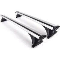 Farad Dakdragers geschikt voor Mercedes E-klasse Combi (S214) All Terrain vanaf 2024 gesloten dakrailing - Aluminium - Hoog laadvermogen 100kg - Wingbar - Zilver - Merk