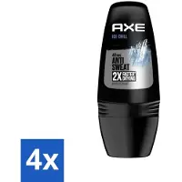 Axe 4 x - Deodorant Roller - 48hrs Anti Sweat - Ice Chill - Anti-transpirant - 50 ml - Ice Chill Deodorant Roller - Antitranspirant - Zweetbevochtiging - Frisse Geur - 48 Uur Bescherming