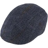 Fiebig Flatcap Winter Herfst gemeleerd blauw maat 60