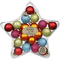 Inge-glas Inge Christmas Goods Kerstballen gekleurd - 20x - kunststof - 3 cm - kerstversiering