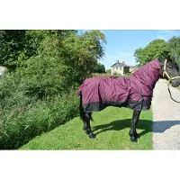 GPD Regendeken 150gram met afneembare hals zwart/red wine