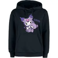 Hello Kitty - Anime Trui met capuchon - and Friends - Kuromi - S tot 3XL - voor Vrouwen - zwart - Maat S