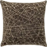 Hoii ODETTE | sierkussen | 45x45 cm | Dark Olive | groen | | Met luxe binnenkussen