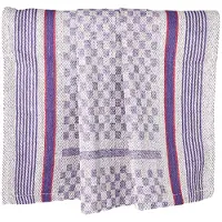 Sito 10 theedoeken 90 cm x 45 cm weiß/violett pitdoek