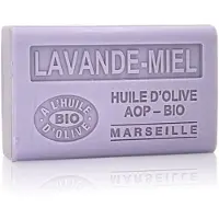 Savon De Marseille 4x biologische olijfzeep Lavendel/Honing -AOP - franse zepen - biologisch -