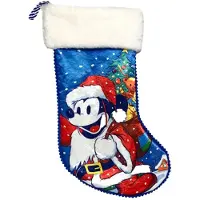 Disney Kerstsok polyester Mickey kerstman pak 45 cm