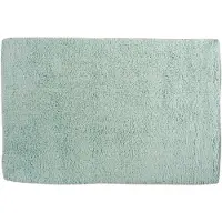 MSV Badkamerkleedje/badmat voor op de vloer - mintgroen - 45 x 70 cm - Badmatjes