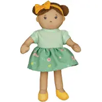 Heless Stoffen pop "Martha" met kleedje dat aan en uit kan, 22 cm