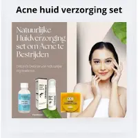 Heritage Acne Herstel Huidverzorging Set – Dag & Nachtcrème + Acne Lotion/mask + Turmeric Zeep – Snelle Behandeling tegen Acne, Littekens & Pigmentvlekken – Voorkomt Nieuwe Puistjes