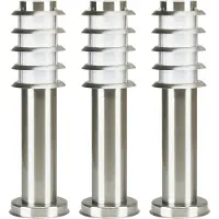 Ks Verlichting Soll 3 RVS Tuinlamp set van 3