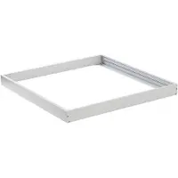 Aigostar LED paneel opbouw - 60x60cm Framesysteem Type A - Wit aluminium - 5cm hoog incl. schroeven