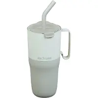 Klean Kanteen Rise Tumbler 768ml - Straw Lid Barely Blue- Geïsoleerde tumbler met handgreep