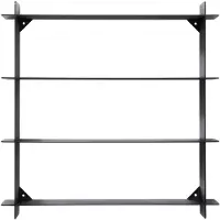 Andersen Furniture Division wandplank Black steel, 45x45x10 cm