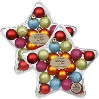 Inge-glas Inge Christmas Goods Kerstballen gekleurd - 40x - 12st - kunststof - 3 cm - kerstversiering