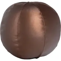 Woood Rodeo Bal Kussen Klein - Metallic - Warm Bruin - 30x30x30
