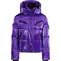 Super Rebel Spicy Metallic Hooded Ski Jacket Meiden