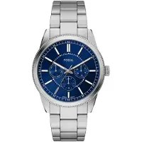 Fossil Analoog horloge 'PEARSON' donkerblauw / zilver / wit