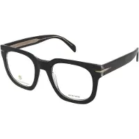 David Beckham DB 7123 50/22/150 Zwarte kristallen Acetaat monturen MAN DB 7123