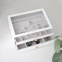 SmartaSaker Supersize Sieradendoos Wit - Set van 2 met Lades