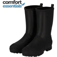 Comfort Essentials - Hoge Regenlaarzen Heren - Zwart - Maat 44 - Rubber Laarzen Heren - Outdoorlaarzen Heren - Waterdicht met Demping
