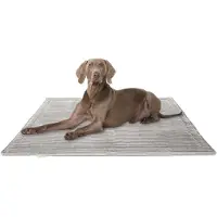 Knuffelwuff Cord Hondenkleed Timor 120x80cm Lichtgrijs