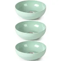 PlasticForte Kommetjes/schaaltjes - 6x - dessert/ontbijt - kunststof - D20 x 6 cm - mintgroen