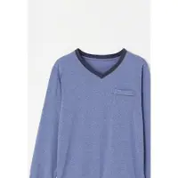 Damart - 3-delige pyjama short en broek. - Heren - Blauw - XXL
