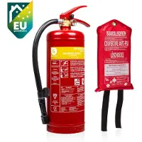 Smartwares Set van 2 - FEX-15230 3L Brandblusser & 10.014.60 Blusdeken