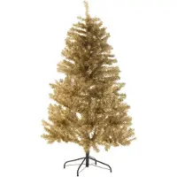 J-Line kerstboom - kunststof - goud - medium