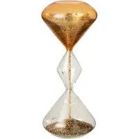 J-Line zandloper Glitters - glas - goud