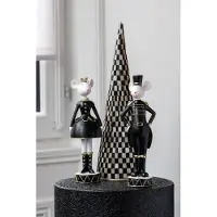 J-Line figuur Muis - polyresin - mix - small - 2 stuks